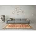 thumbnail image 3 of Ahgly Company Indoor Square Medallion Brown Traditional Area Rugs, 8' Square, 3 of 4