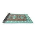 thumbnail image 2 of Ahgly Company Indoor Rectangle Geometric Light Blue Traditional Area Rugs, 3' x 5', 2 of 4