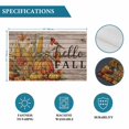 thumbnail image 6 of Hello Fall Placemats Set of 2, Orange Pumpkins Birds Vintage Thanksgiving Washable Wipeable Table Mats for Dining Tables, Indoor Outdoor Kitchen Place Mats for Holiday Party Table Decor, 6 of 9
