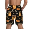 thumbnail image 3 of Kdxio Bee And Honey Print Men'S Swim Trunks With Compression Liner 7 Inch Inseam Quick Dry Swim Shorts, 3 of 7