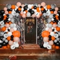 thumbnail image 4 of XIHAMA Halloween Balloon Garland Arch Kit, 133 Pcs Black White Orange Halloween Balloon Decoration Set with Black Agate Balloons for Halloween Theme Party Background Classroom Outdoor Indoor Decoratio, 4 of 7