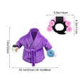 thumbnail image 4 of AuroraX Porch Goose Lady Bathrobe Outfit 17-19 In Porch Goose Clothes Set 23" Porch Goose Accessories Yard Outdoor Decor, 4 of 6