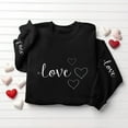 thumbnail image 4 of Womens Valentine’S Day Sweatshirts Long Sleeve Shirts Tops Love Heart Pullover Shirts Fashion Crewneck Tunics Tops, 4 of 6