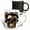 Multicolor, variant on 3drose, Imaginary, Machine Fantastic Skull in Metal Helmet. Digital Art, 11oz Two-tone Black Mug