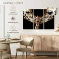 thumbnail image 5 of Elephant Stock Happy Giraffe Family Wall Art - Horizontal Multi Panel Canvas - Living Room Wall Decor - Animal Multi Panel - Black And White Decor - 65" x 42", 5 of 8