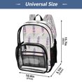 thumbnail image 3 of Iauyy Clear Backpack Heavy Duty PVC Transparent Backpack for College Workplace, Purple Reed Grass, 3 of 8
