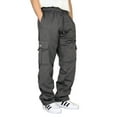 thumbnail image 1 of Dream USA Heavyweight Cargo Sweatpants, Charcoal, Medium, 1 of 1