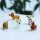 thumbnail image 5 of Figura de vidrio de 2 piezas, perro, hecha a mano, mini figura de animal de vidrio soplado, decoración artística de Art Glass, 5 of 5