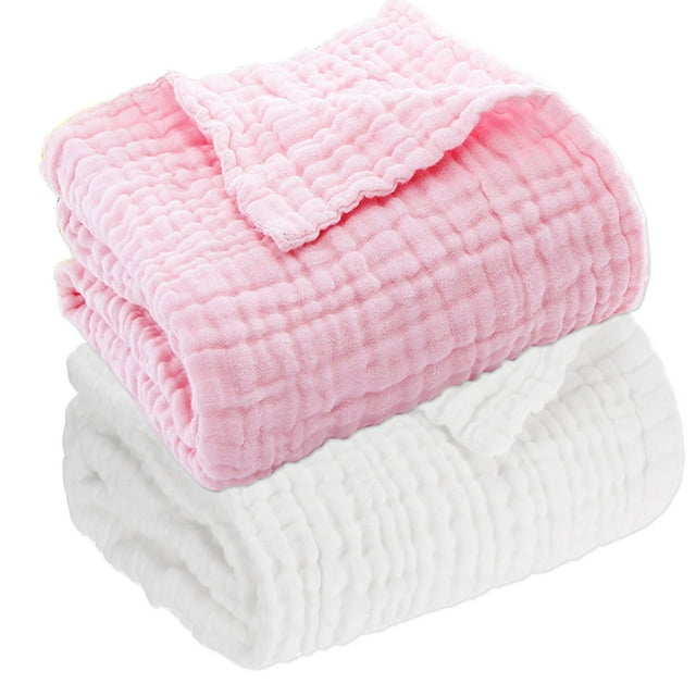 Juego de 2 Toallas de Baño para Bebé Aablexema, 6 Capas, 109 x 109 cm