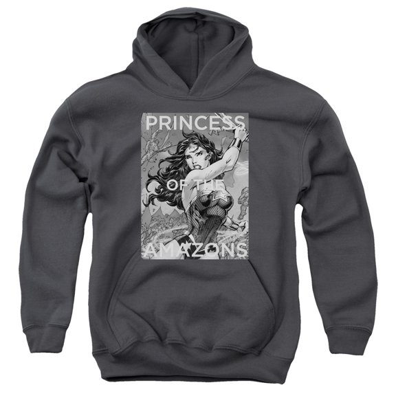 Jla - Princess Of The Amazons - Youth Hooded Sweatshirt - Small