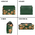 thumbnail image 5 of Pzuqiu Yellow Flower Women Leather Crossbody Bag Soft Functional Quilted Crossbody Purse for Women with Chain Strap Trendy Exquisite Fashion for Daily Life Shopping, 5 of 7