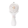 thumbnail image 1 of Ventilador de mano Lksixu de 3 velocidades, mini nebulizador portátil, recargable, con pulverizador de agua, silencioso y de enfriamiento., 1 of 8