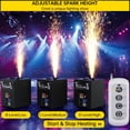 thumbnail image 4 of VIPQV 4Pcs 700W Cold Spark Machine with 6.6-16.4FT Adjustable Height, Automatic Cleaning Function and Remote Control, Firework Machine for Party Wedding Celebration, 4 of 8