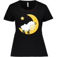 thumbnail image 3 of Inktastic Cute Sheep, Sleeping Sheep, Moon, Stars, Sleepy Women's Plus Size T-Shirt, 3 of 5