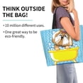 thumbnail image 3 of Bingfone Canvas Tote Bag For Women With Inner Pocket Aesthetic Cute Shopping Tote Bags Reusable Grocery Bags-Dog Takes A Bath In The Bathtub, 3 of 9