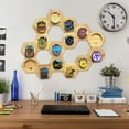 thumbnail image 5 of Honeycomb Combination Medal Display Stand, Hexagonal Wooden Medal Hanger Display for Medals, 5 of 7