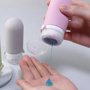 Portable Silicone Travel Bottles Liquid Container Empty Refillable Packing Lotion Shampoo Container Cream Trip 60ml A