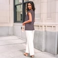 thumbnail image 3 of SUNBS Blouses for Women Lace Tops Pleated Short Sleeve Shirts Summer Business Casual Dressy Clothes, 3 of 6