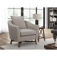 thumbnail image 2 of Home Fare Modern Burlap Accent Chair with Flange Welt, 2 of 2