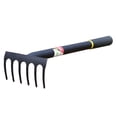 thumbnail image 3 of Miangastore Garden Rake Manganese Steel Raking Debris Tool 1Pack 16.5x5.5in, 3 of 7
