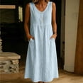 thumbnail image 1 of Sentmoon Plus Size Beach Dress A Line Dress 2026 Solid Color Ruffle Regular Fit Spaghetti Strap Summer Dresses for Women for Gym Workout S-3XL, 1 of 7