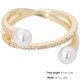 thumbnail image 5 of 1 anillo cruzado de moda, abierto, ajustable, accesorio de joyería, decoración de fiesta para mujeres (dorado)., 5 of 8