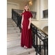thumbnail image 1 of Vestido largo ajustado con dobladillo Irregular para mujer, vestido largo ajustado, elegante, liso, sin mangas, plisado, vestidos largos a la moda para fiesta, 1 of 5