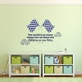 thumbnail image 2 of Children In Our Lives Car Race Flag Cartoon Quotes Decors Wall Sticker Art Design Decal for Girls Boys Kids Room Bedroom Nursery Kindergarten Home Decor Stickers Wall Art Vinyl Decoration (18x20 inch), 2 of 2