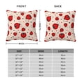 thumbnail image 2 of Yiaed Red Ladybug Print Pillow Covers Super Soft Decorative Square Throw Pillow Covers Case Cushion Covers for Sofa Couch Bedroom Car Decor（No pillow core）-20"x20", 2 of 7