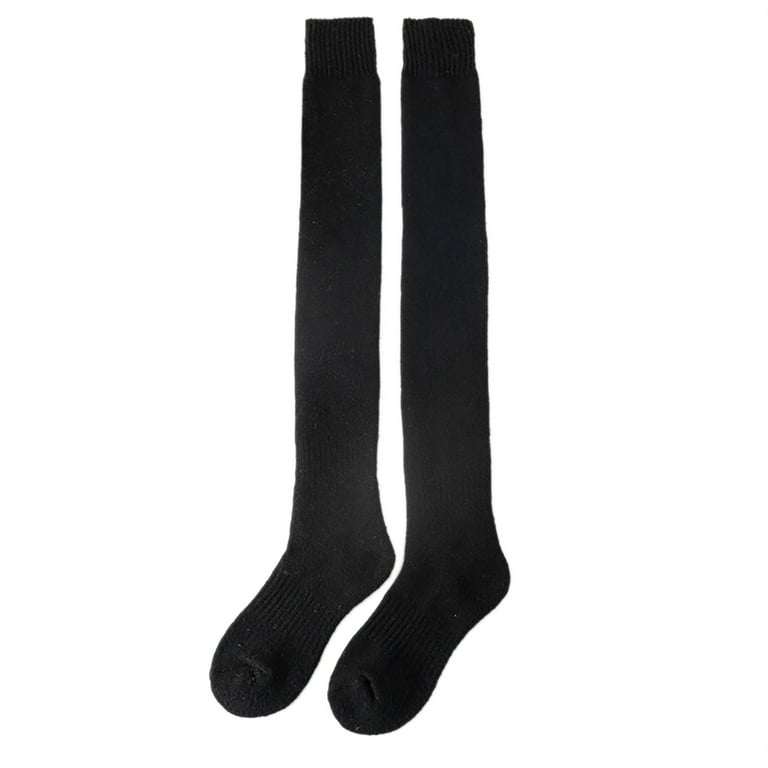 Compression Socks For Women Thigh High 2 Pairs Of Wool Stockings Over The  Knee Thickened Woolen Warm Stockings Woolen Coil High Stockings Socks 