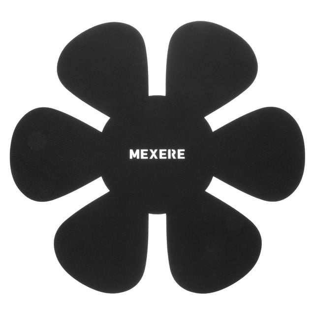 Protectores de ollas y sartenes de 30 cm/11.8", 6 paquetes de divisores antideslizantes para sartenes, separadores protectores (redondos, negros)