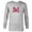 Athletic Heather, variant on Disney Minnie Mouse Niece Head Icon Magic Family Trip- Long Sleeve T-Shirt for Men - Customized-White