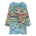 thumbnail image 3 of Portofino Robe à Manches Longues pour Femmes Robes de Danse Robe de Fée Vêtements Esthétiques, 3 of 4