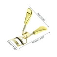 thumbnail image 2 of Unique Bargains 1 Pcs Women Plated Eyelash Curler for Business Travel Carbon Steel Gold Tone, 2 of 4