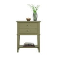 thumbnail image 4 of Ameriwood Home Franklin Accent Table with 2 Drawers in Olive Green, 4 of 11