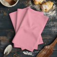 thumbnail image 6 of Pink Kitchen Towels Set of 3, Water Absorbent Dish Towel, Pure Pink Decorative Hand Towels - Quick Drying Cloth for Cooking Baking, 18x28 Inch, 6 of 8