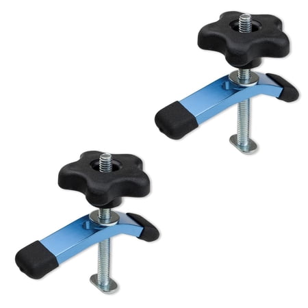 UPC: 0843441103769 | POWERTEC 71389 T-Track Mini Hold-Down Clamp  3-5/8  L x 3/4  W  2PK