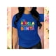 thumbnail image 1 of Letras Playera Blusa Con Estampado De La Abuela Mas Bonita Ropa Para Mujer Color Azul Talla Chica Marca Emil SaEs, 1 of 4