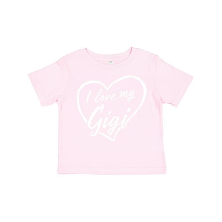 

Inktastic I Love My Gigi in White Chalk Heart Boys or Girls Toddler T-Shirt
