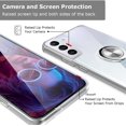 thumbnail image 3 of Étui pour Galaxys21plus, Étui Transparente en TPU Souple Antichoc avec Rotation à 360 Degrés Support (Compatible avec Support Magnétique pour Voiture) pour Samsung Galaxy s21plus, Transparent (Transparent) DZ97-6659, 3 of 7
