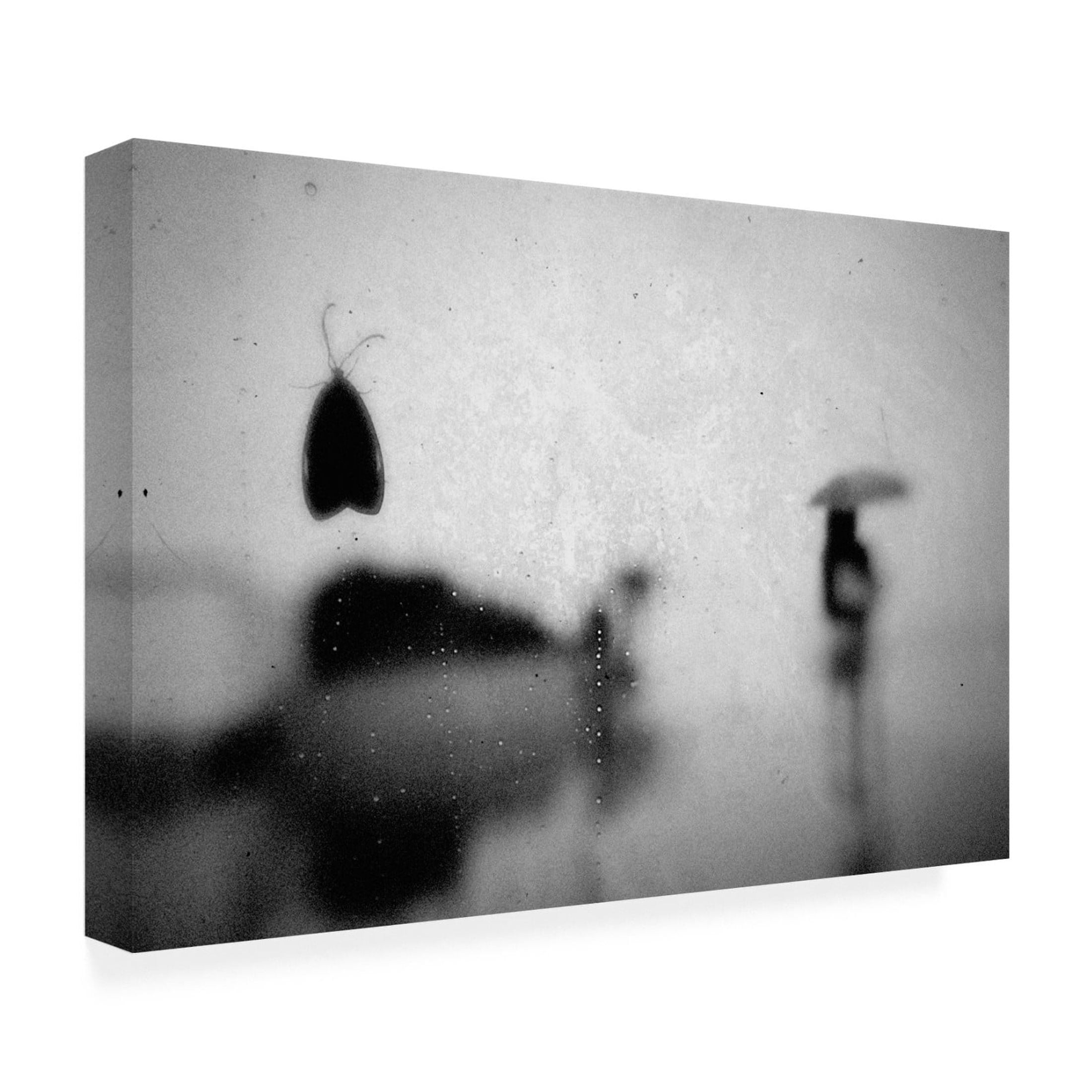 Canvas Wall Art - Teruhiko Tsuchida 'Umbrellas' Wall Art for Living Room, Bedroom, or Office Décor by Trademark Fine Art - 32 x 22 Inches