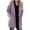 Purple, variant on Lovskoo 2024 Cardigan Sweaters for Women Long Sleeve Medium Length Dough Twists Pocket Knitted Cardigan Coat Beige