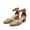 NUDE-PU, variant on BURUDANI Women's Strappy Chunky Heel Dress Pump Shoes