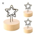thumbnail image 1 of 3Pcs Memo Clip Charming Versatile Wooden Base Lovely Photo Note Reminder Holder for Home Decor(Type B), 1 of 10