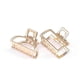 thumbnail image 4 of 2 pinzas para el cabello doradas, de metal, con diseño francés, accesorios para el cabello para mujeres y niñas., 4 of 5