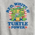 thumbnail image 3 of Teenage Mutant Ninja Turtles - Red White Turtle Power - Youth Crewneck Fleece Sweatshirt, 3 of 5
