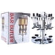 thumbnail image 2 of Dispensador de bebidas Ticfox montado en la pared giratorio soporte para 6 botellas dispensador óptico bebidas vino acero bar mayordomo, 2 of 14