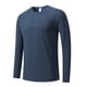thumbnail image 1 of pstuiky Camisas casuales de manga larga para hombre, Camiseta deportiva y de fitness para hombre, informal, lisa, de manga larga, cuello redondo, transpirable salir tops xl, 1 of 2