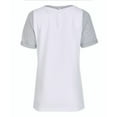 thumbnail image 2 of Boxercraft BW2404 Ladies Care Free Tee-White/Oxf Hthr-XL, 2 of 3
