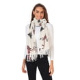 thumbnail image 2 of FORMRS Womens Scarf Winter Soft Long Big Warm Shawls Wrap Tassel Scarves, Beige Christmas Plaid, 2 of 9